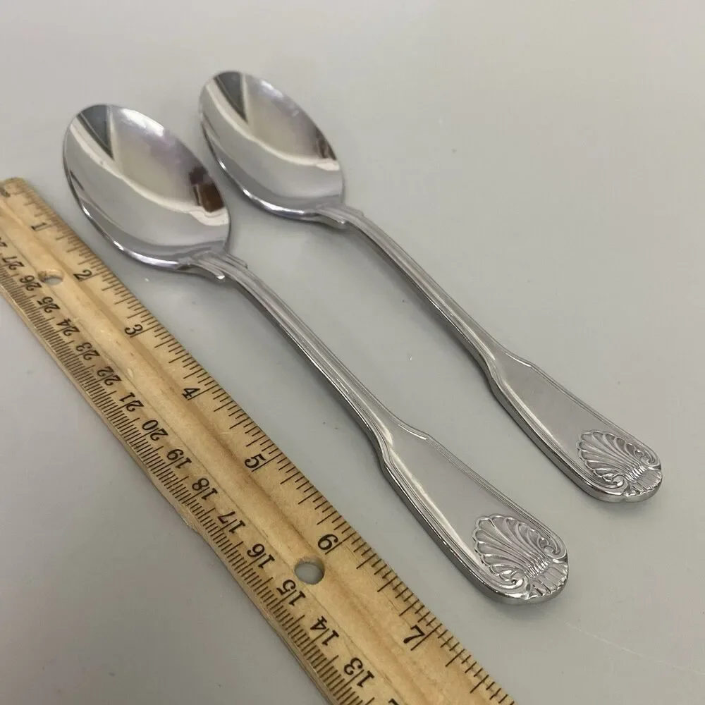 Supreme Cutlery by Towle Japan Stainless Steel Tablespoon Shell Pattern Set of 2